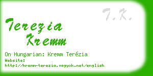 terezia kremm business card